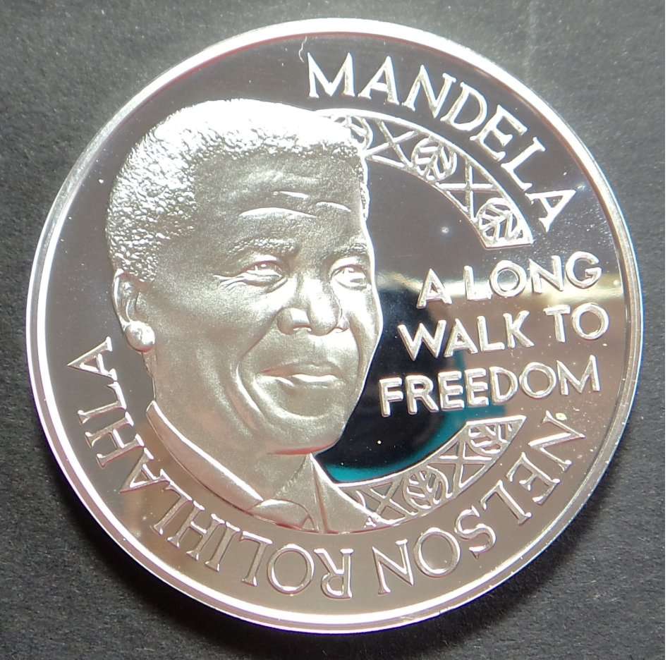 Nelson Mandela 1 OZ Silver Proof Medallion of 2012