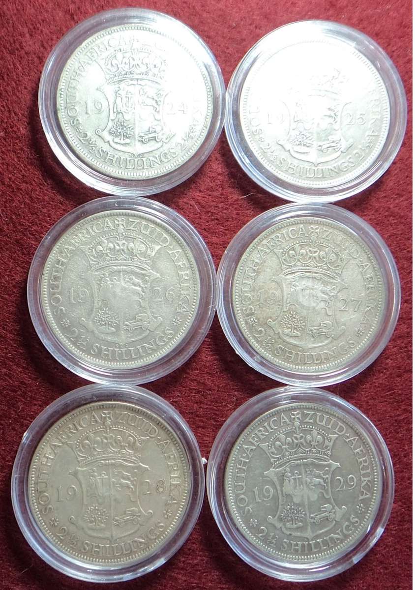 Union of South Africa: Half Crown Collection of the 1920s
