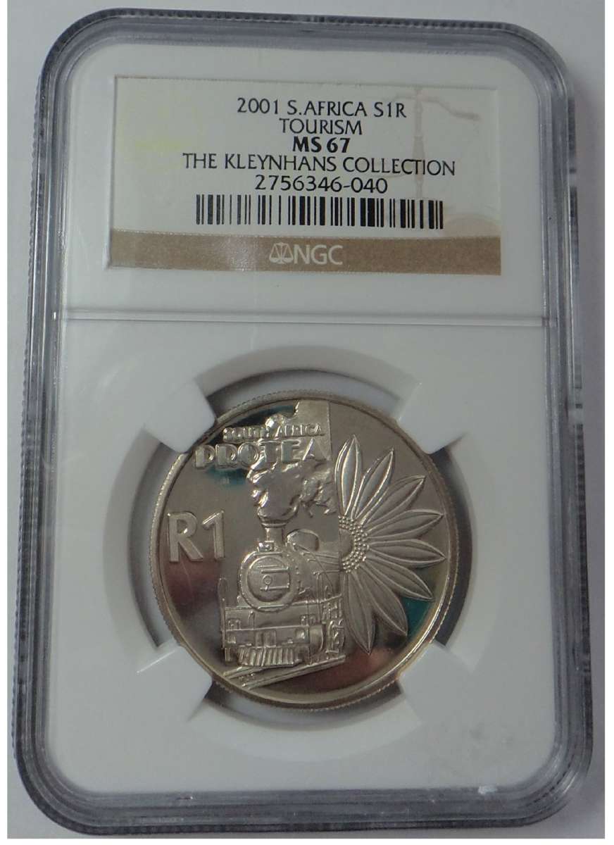 RSA Silver R1 of 2001 (Tourism) NGC MS 67