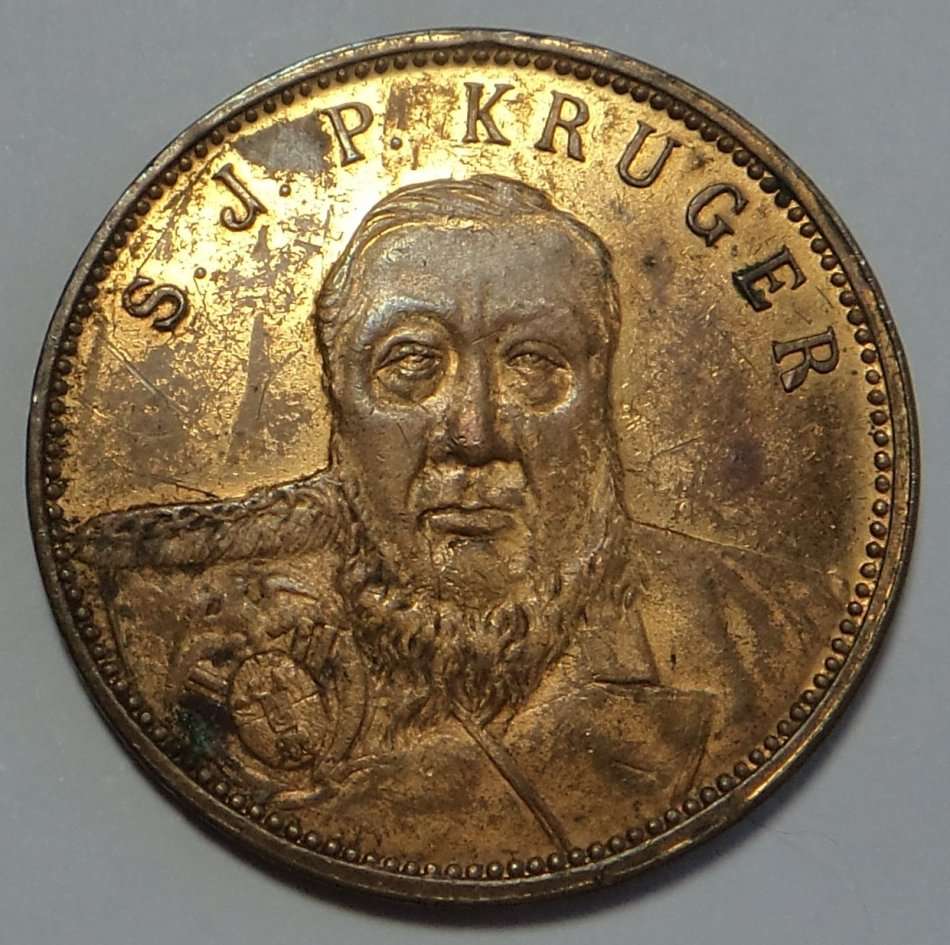 Netherlands: Anglo Boer War Paul Kruger Medal (Gilded Copper Nickel)