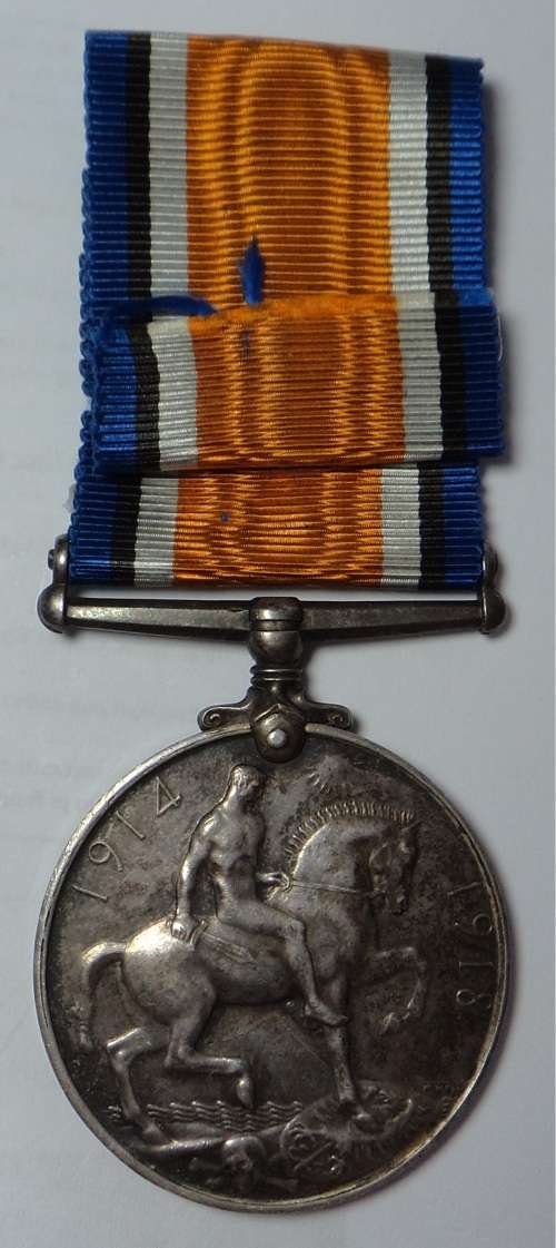 WW1 British War Medal to Pte. D. Mostert 1st S.A.I.