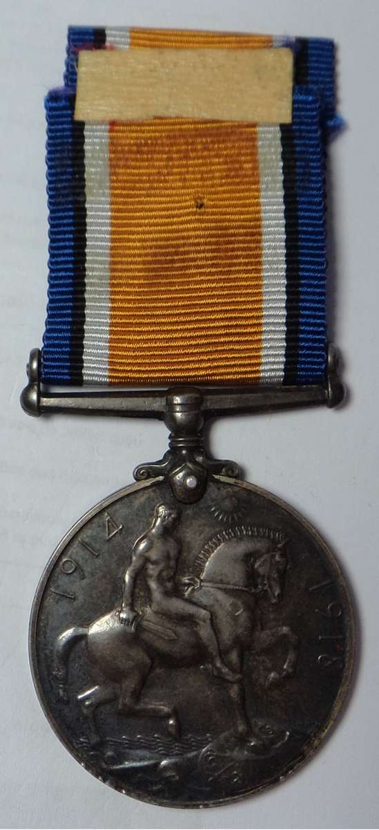 WW1 British War Medal to Pte. W. D. Crowe 3rd S.A.I.