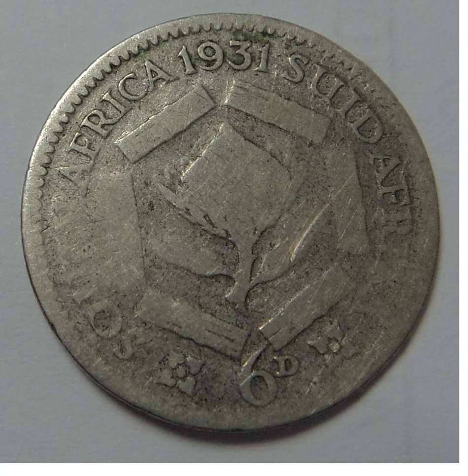 Union of South Africa: The SCARCE Sixpence (6d) of 1931