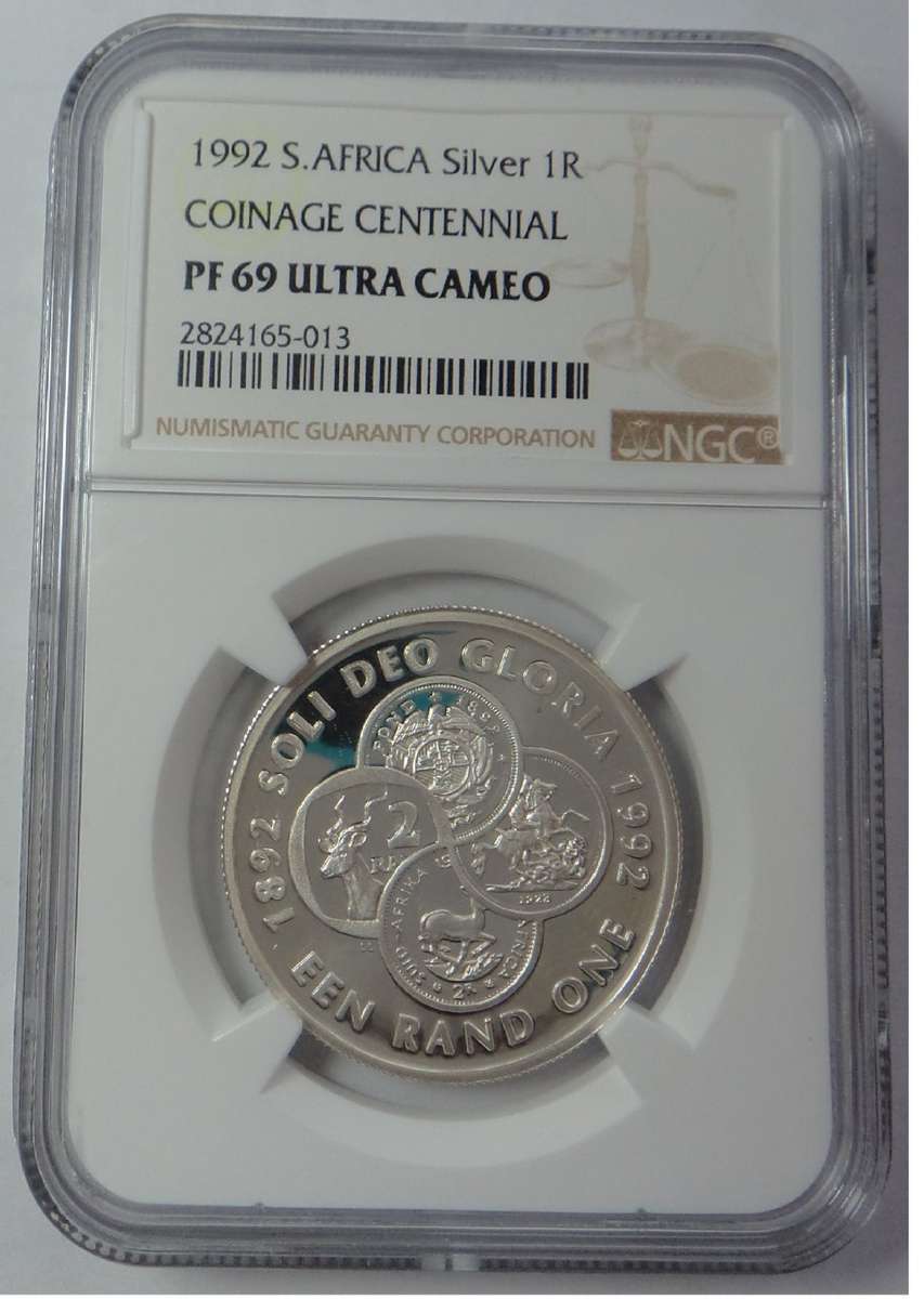 RSA Silver R1 of 1992 (Coinage) NGC PF 69 Ultra Cameo