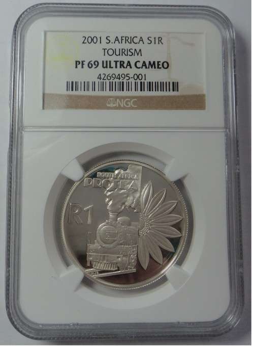 RSA Silver R1 of 2001 (Tourism) NGC d PF 69 Ultra Cameo