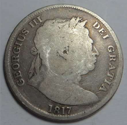 Great Britain: King George III, Half-Crown (2/6-) of 1817