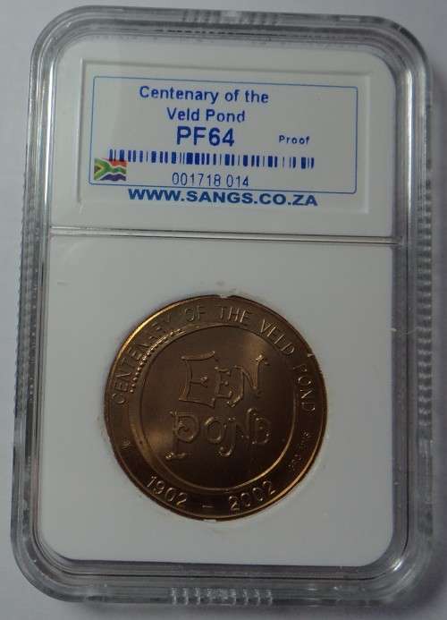 ZAR: Centenary of the Veldpond (1902-2002) Sangs 64 PF (2 available)