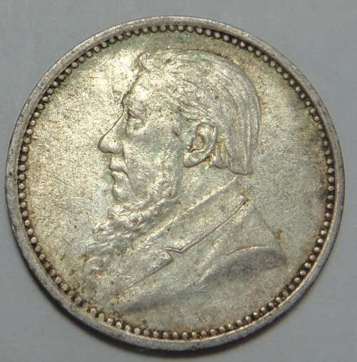 Paul Kruger ZAR Tickey of 1896 (coin 1 of 2)