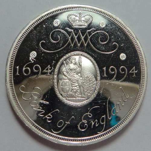 Great Britain: Silver Proof Two Pounds 1994 (Bank of England)
