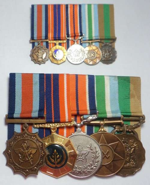 SADF Medal Group including the Miniature Group