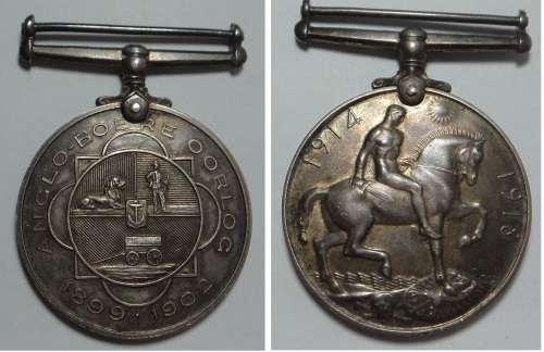 ABO to Komdt. D.J. Schoeman & Brit. War Medal to Kapt. S.J. Schoeman