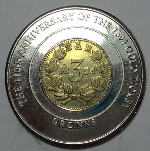 ZAR: 115 Anniversary of the 1894 Gold Tickey & Paul Kruger