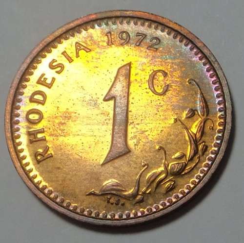 Rhodesia: The Scarce PROOF 1c of 1972
