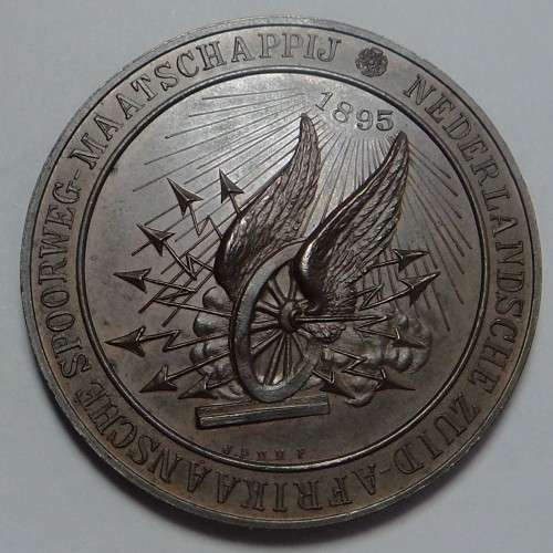 Z.A.R. Opening Delagoa Bay Railway 1895 (Single Flange) Cat. Value R3400