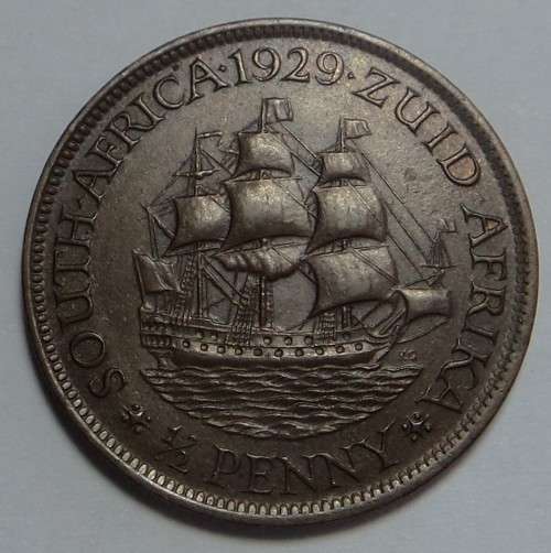 Union of South Africa: Half Penny of 1929 (High Grade)