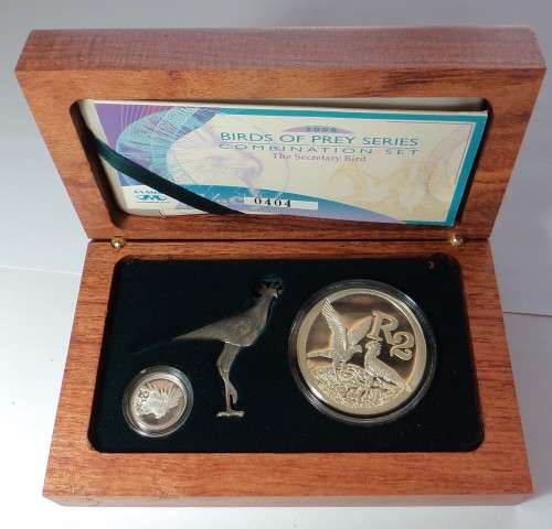 Silver Proof R2 & Tickey Combination Set, Secretary Bird 2006