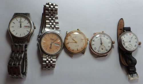 Five Watches Sold for Spares or Need Restoration