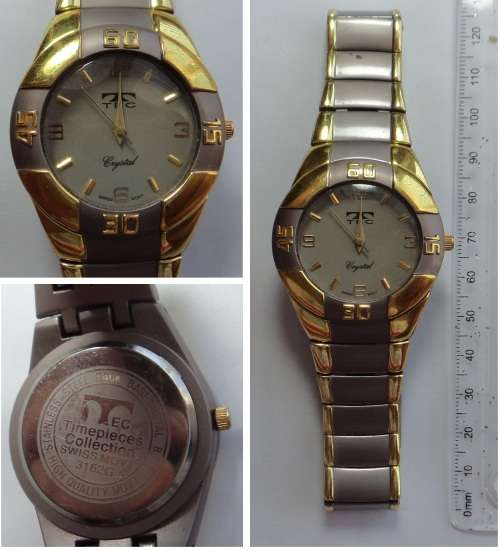 TEC Crystal Swiss Movement Men`s Watch (Please read description)