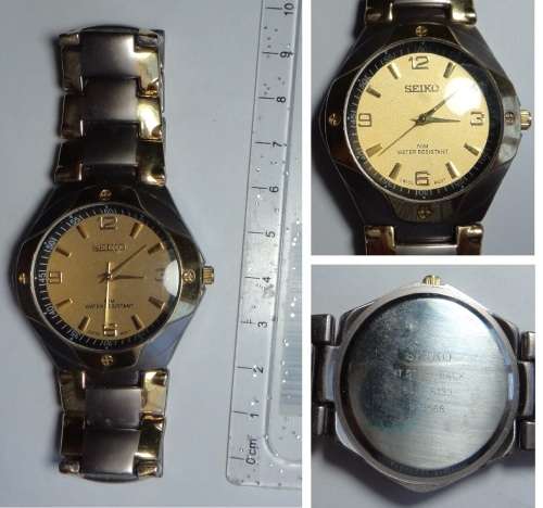 Seiko Stainless Steel & Copper Watch (Please read description)