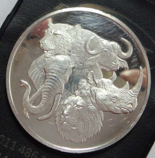 African Big Five Silver One Ounce Medallion