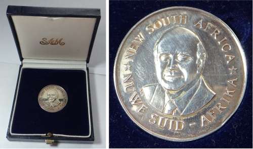 The New South Africa / FW de Klerk 1990 Silver Medal