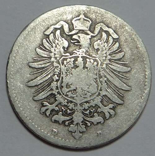 Imperial Germany: Silver One Mark of 1881 (Munich)