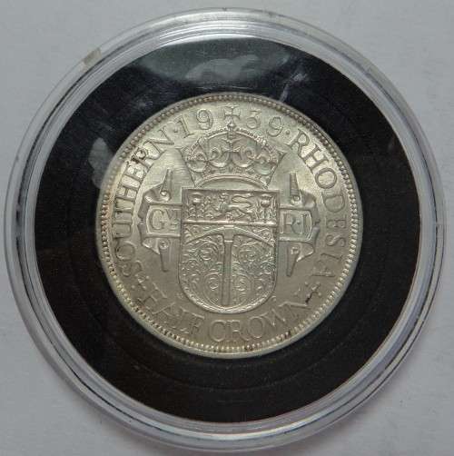 Rhodesia Half Crown (2/6-) of 1939 (High Cat. Value)