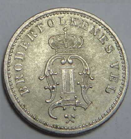 Norway, Silver 10 Ore 1883 (Uncirculated)