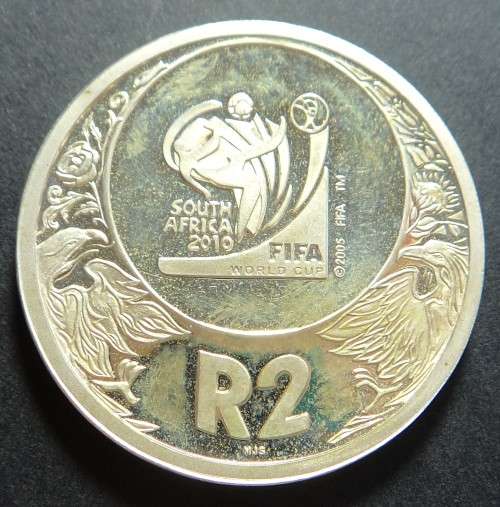 Republic of South Africa: Silver R2 Crown of 2006 (FIFA)