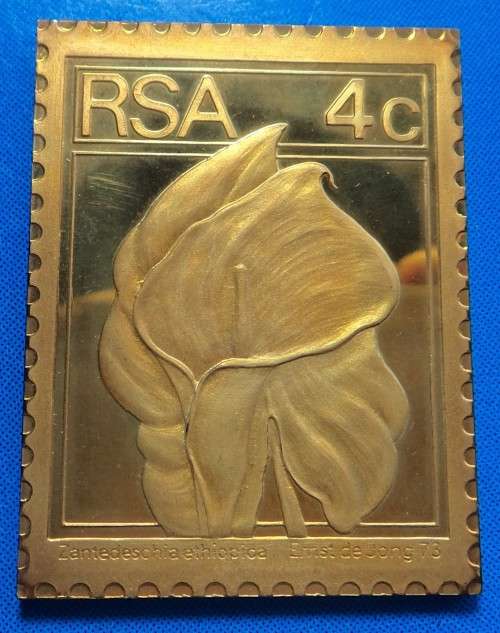 1974/75 Definitive Sterling Silver Stamp: ARUM LILY (32.6 gr)