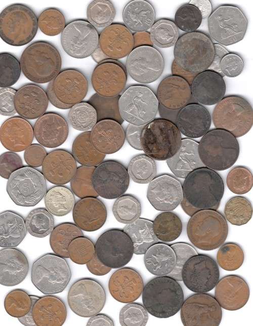 Collection of Coins from Great Britain including Silver issues