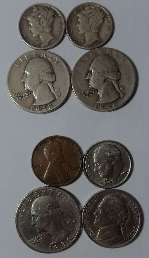 Collection of Coins from the USA including Silver issues