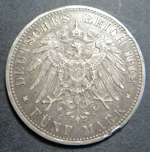 German States: Prussia, Silver 5-Mark of 1902
