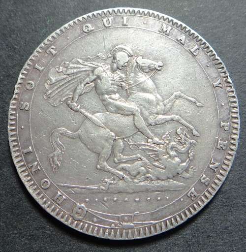 Great Britain: King George III Silver Crown (5/-) of 1820