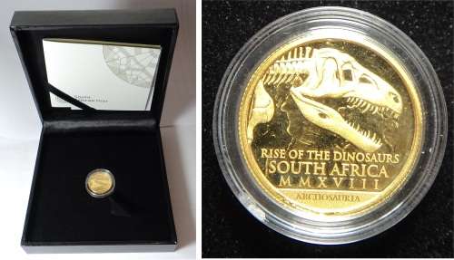 Republic of South Africa: 2018 R10 Proof Gold Natura 1/10th OZ