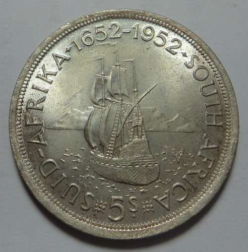 Union of South Africa: Silver Crown (5/-) of 1952