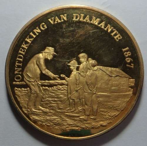 Sterling Silver Medal: Ondekking van Diamante 1867