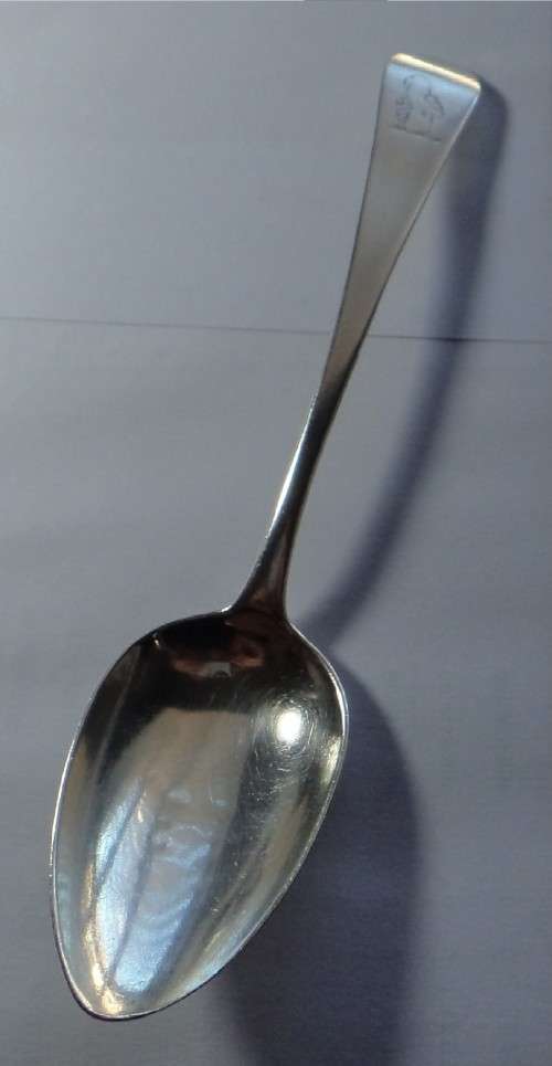 Georgian Silver Old English Dessertspoon, London 1805