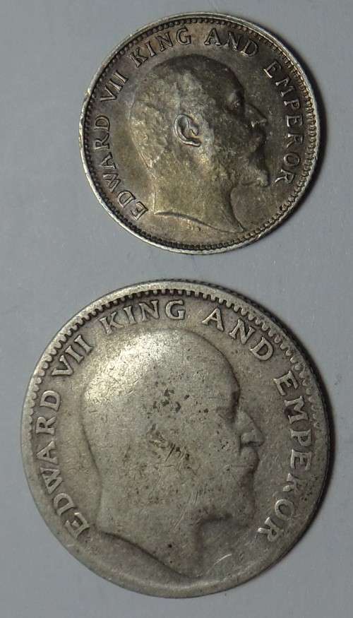 British India: King Edward VII Silver Coin Set