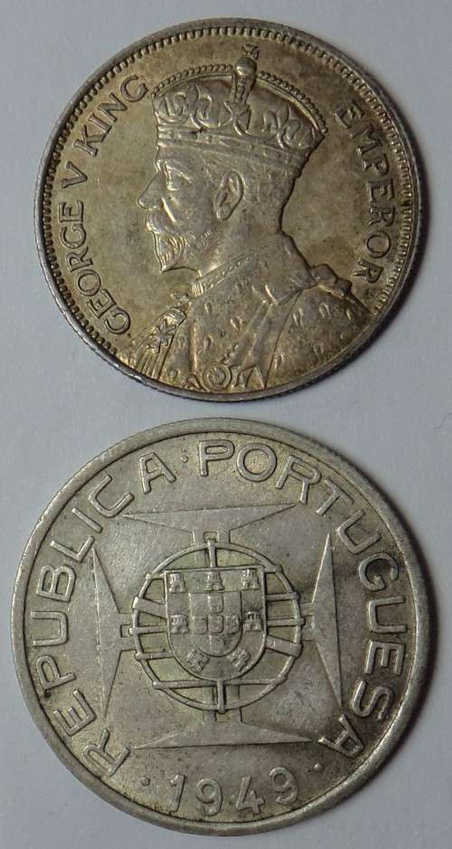 Rhodesia & Mozambique: Two High Grade Silver Coins