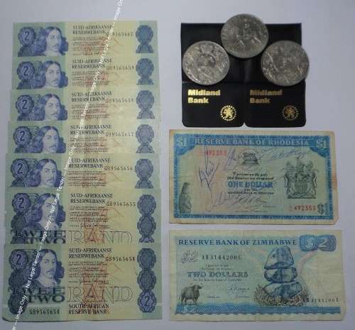 Small Collection of old Banknotes and Coins
