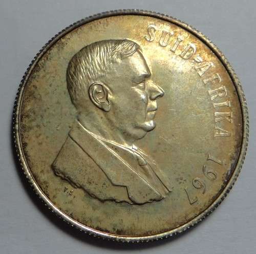 Proof Silver R1 of 1967 (Afrikaans) RSA