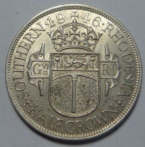 Rhodesia: Silver Half Crown (2/6-) of 1946