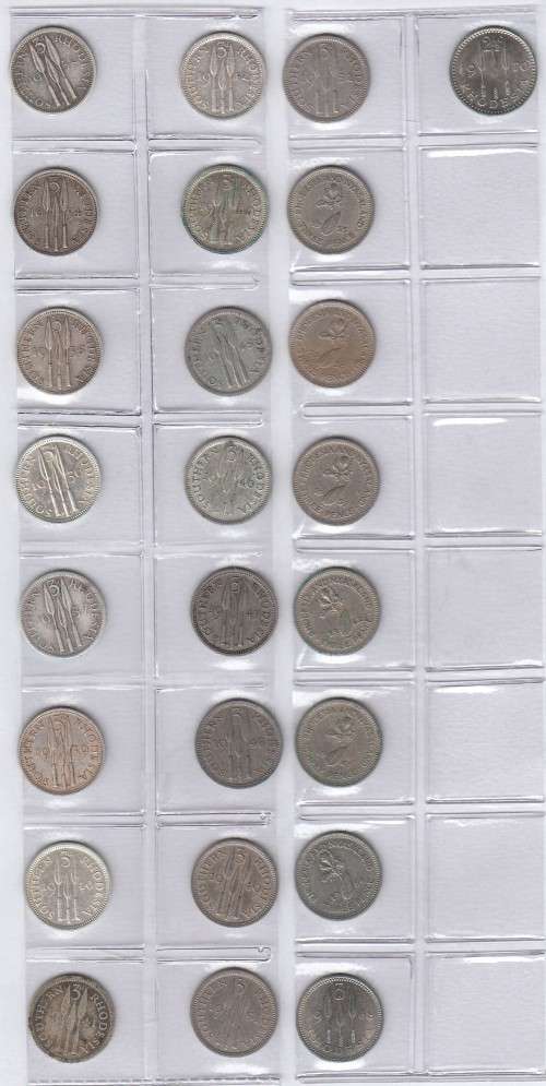 Rhodesia: Complete Collection of Tickeys (1932-1970)