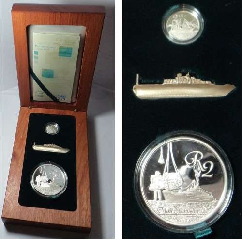 RSA: Silver Tickey & R2 Crown Twin Set 2010 (Mail Steamship)