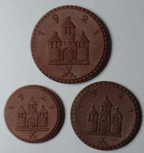 German Emergency Porcelain Money post WW1: Set 2