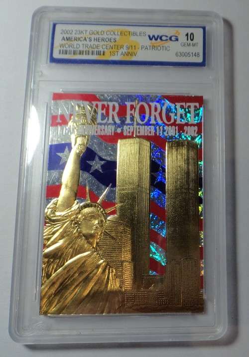 23 KT Gold Collectables: World Trade Centre Heroes: WCG 10 Gem Mint