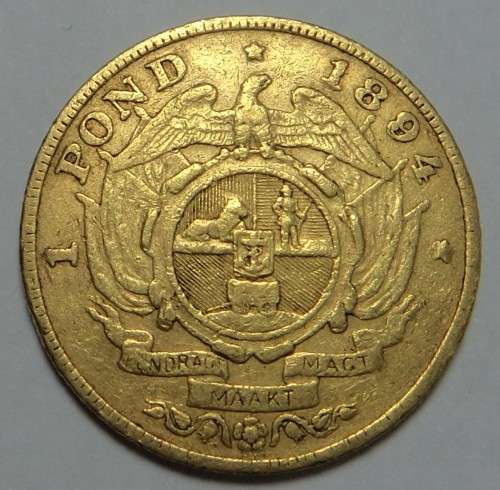 Paul Kruger ZAR: GOLD Pond of 1894