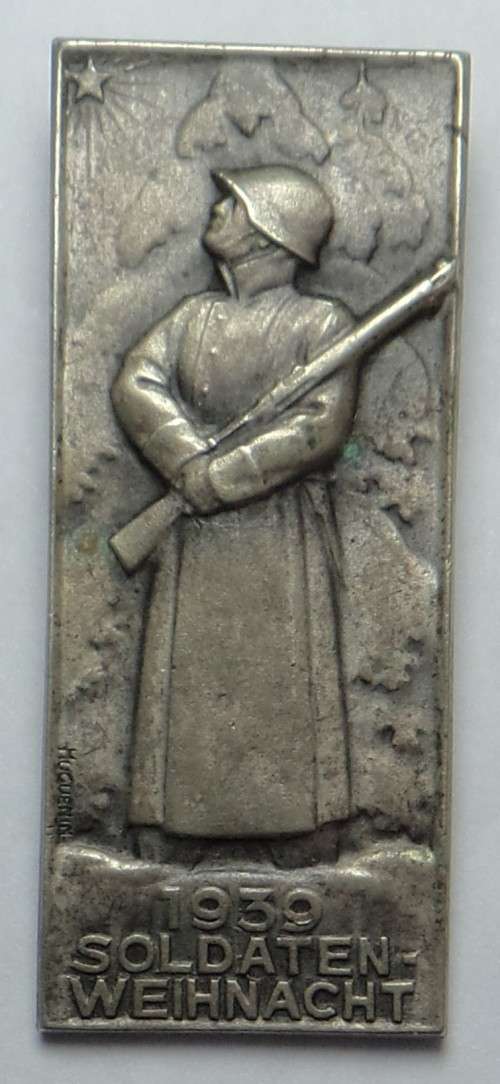 World War 2 Badge `1939 Soldaten Weinnacht` by Swiss Company Le Locle