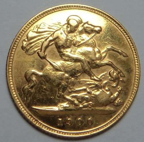 Great Britain: Gold Half Sovereign of 1900 (Coin 3 of 3)